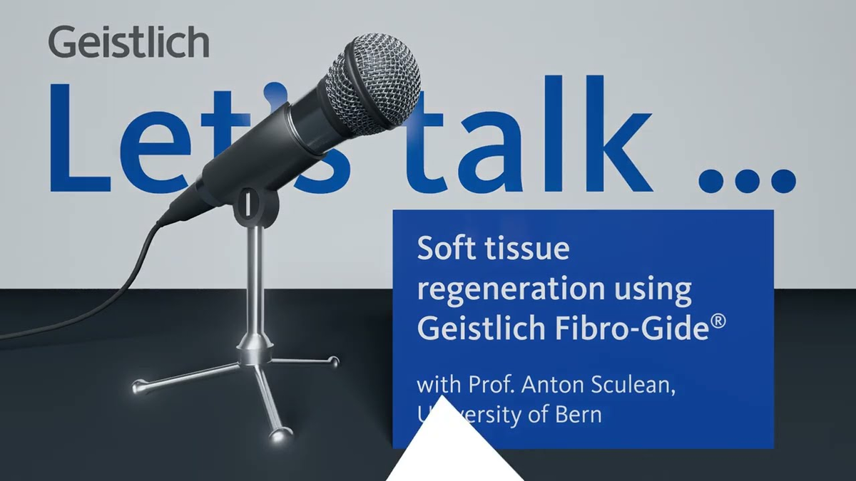 Prof. Anton Sculean: Palate-free soft tissue regeneration using Geistlich Fibro-Gide®