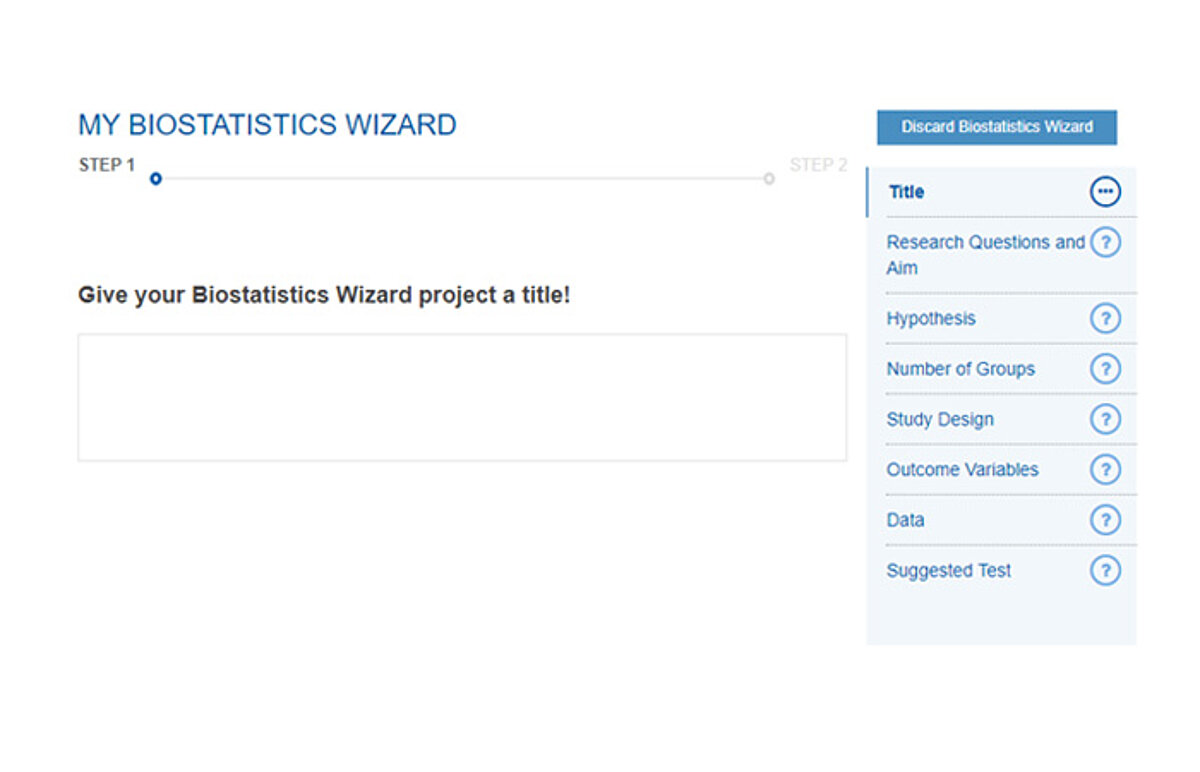 The Osteology Biostatistics Wizard - this is how the tool looks like when you enter it.